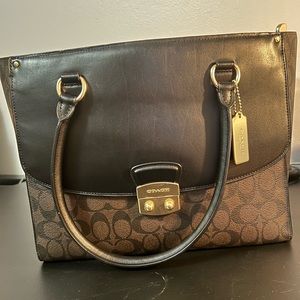 Coach Leather Tote Bag